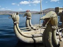 Boats to Uros Island