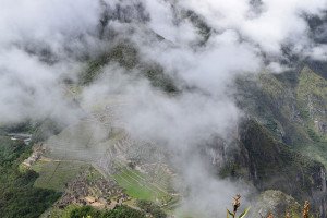 Looking Down Onto Machu Picchu